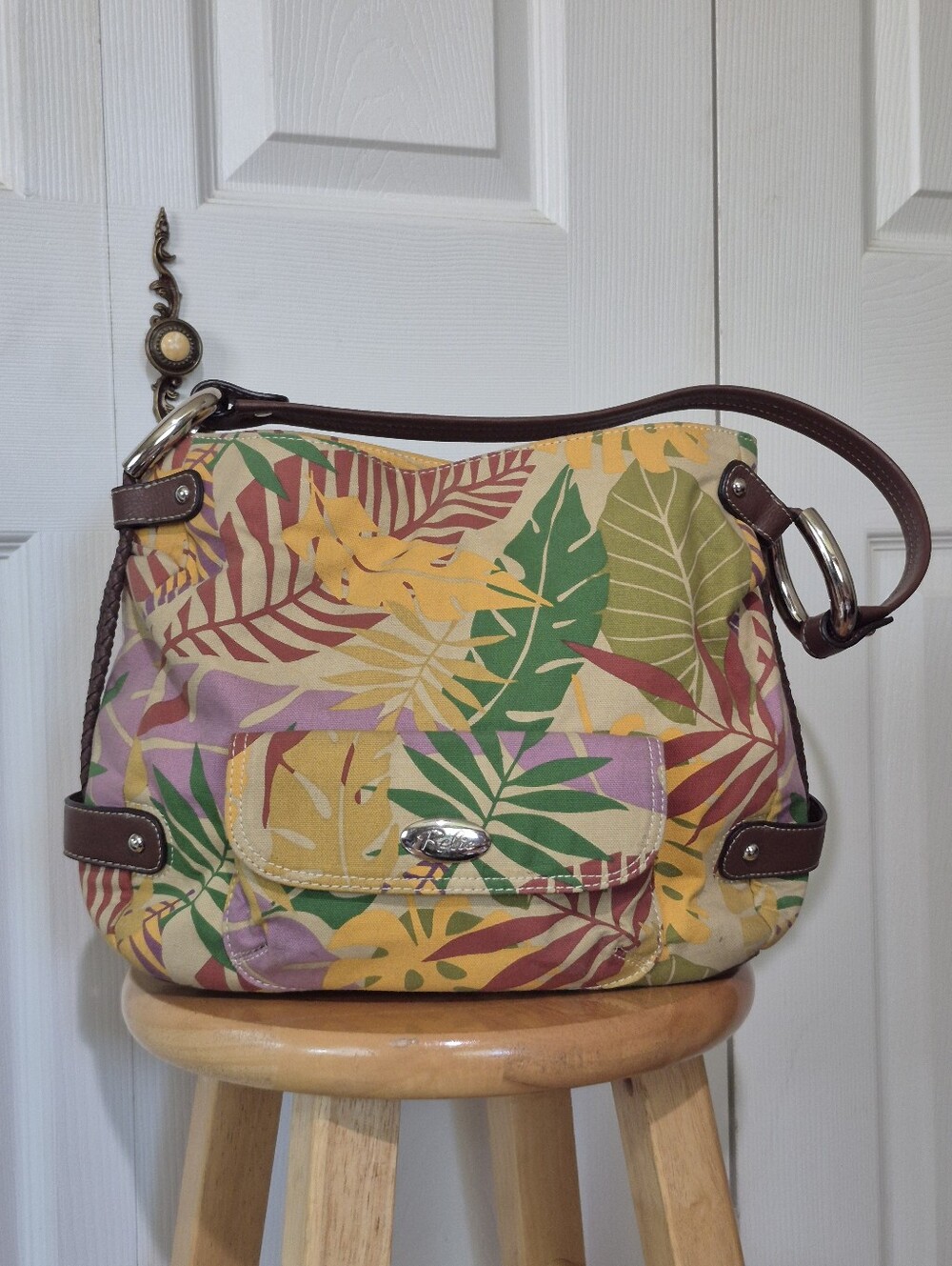 🌴 Relic palm leaf canvas beach bag tote